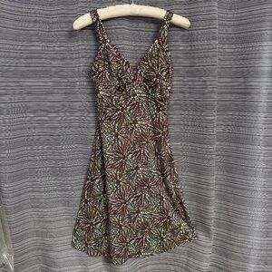 Patagonia Brown Print Minette Sun Dress Size Small